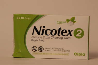 NICOTEX SUGAR FREE 2MG CHEWING GUMS