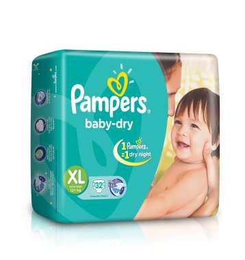 PAMPERS BABY DRY DIAPER (XL)