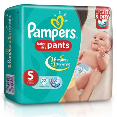 PAMPERS BABY DRY PANTS DIAPER SMALL