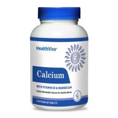 HEALTHVIVA CALCIUM WITH VITAMIN D3 & MAGNESIUM TABLET