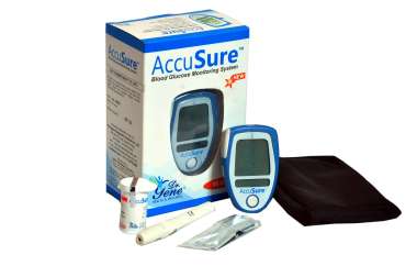 DR. GENE ACCUSURE BLOOD GLUCOSE MONITORING SYSTEM WITH 10 STRIPS
