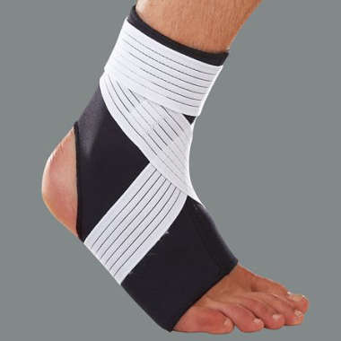 LP #728 NEOPRENE ANKLE SUPPORT WITH STRAP (SMALL)
