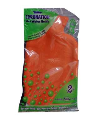 CORONATION HOT WATER BOTTLE (WITH COVER)