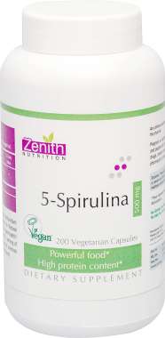 ZENITH NUTRITION 5-SPIRULINA 500MG CAPSULE