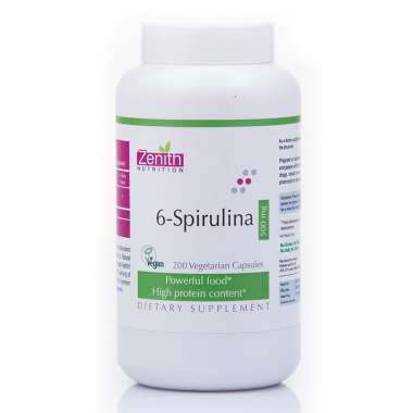 ZENITH NUTRITION 6-SPIRULINA 500MG CAPSULE