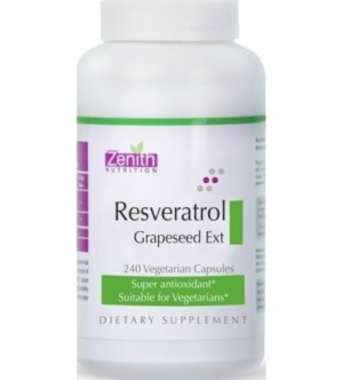 ZENITH NUTRITION RESVERATROL & GRAPE SEED EXT CAPSULE