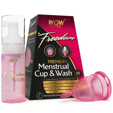 WOW FREEDOM REUSABLE MENSTRUAL CUP AND WASH (MEDIUM)