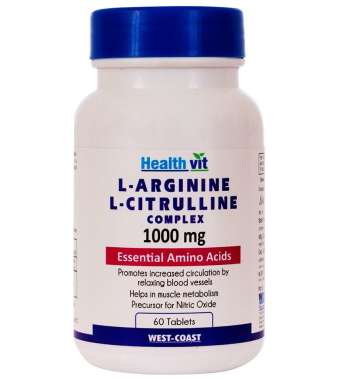 HEALTHVIT L- ARGININE & L- CITRULLINE COMPLEX 1000MG TABLET