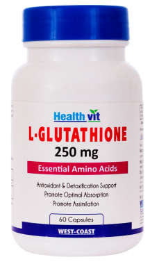 HEALTHVIT L-GLUTATHIONE 250MG CAPSULE