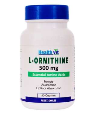HEALTHVIT L- ORNITHINE 500MG CAPSULE