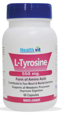 HEALTHVIT L- TYROSINE 550MG CAPSULE