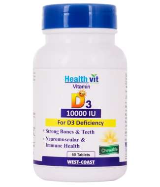 HEALTHVIT VITAMIN D3 10000 IU TABLET