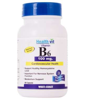 HEALTHVIT VITAMIN B6 100MG CAPSULE