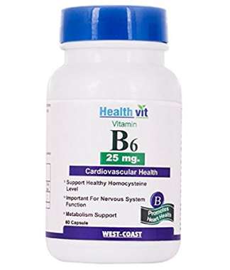 HEALTHVIT VITAMIN B6 25MG CAPSULE