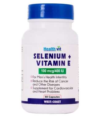 HEALTHVIT SELENIUM WITH VITAMIN E 100MCG/400 IU CAPSULE