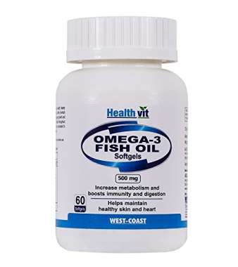 HEALTHVIT OMEGA-3 FISH OIL 500MG SOFTGELS