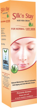 SILK N STAY ALOE VERA CREAM FOR NORMAL AND DRY SKIN