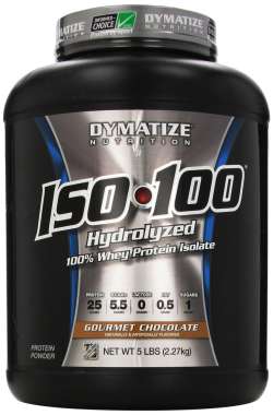 DYMATIZE ISO-100 HYDROLIZED 100% WHEY PROTEIN ISLOATE GOURMET CHOCOLATE