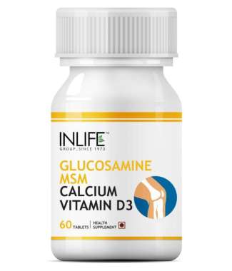 INLIFE GLUCOSAMINE, MSM WITH CALCIUM AND VITAMIN D3 TABLET
