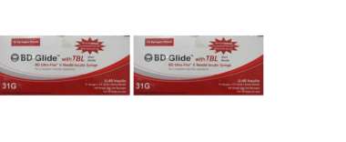 BD INSULIN SYRINGES WITH BD ULTRA-FINE NEEDLE 40U 31G 6MM (PACK OF 2)